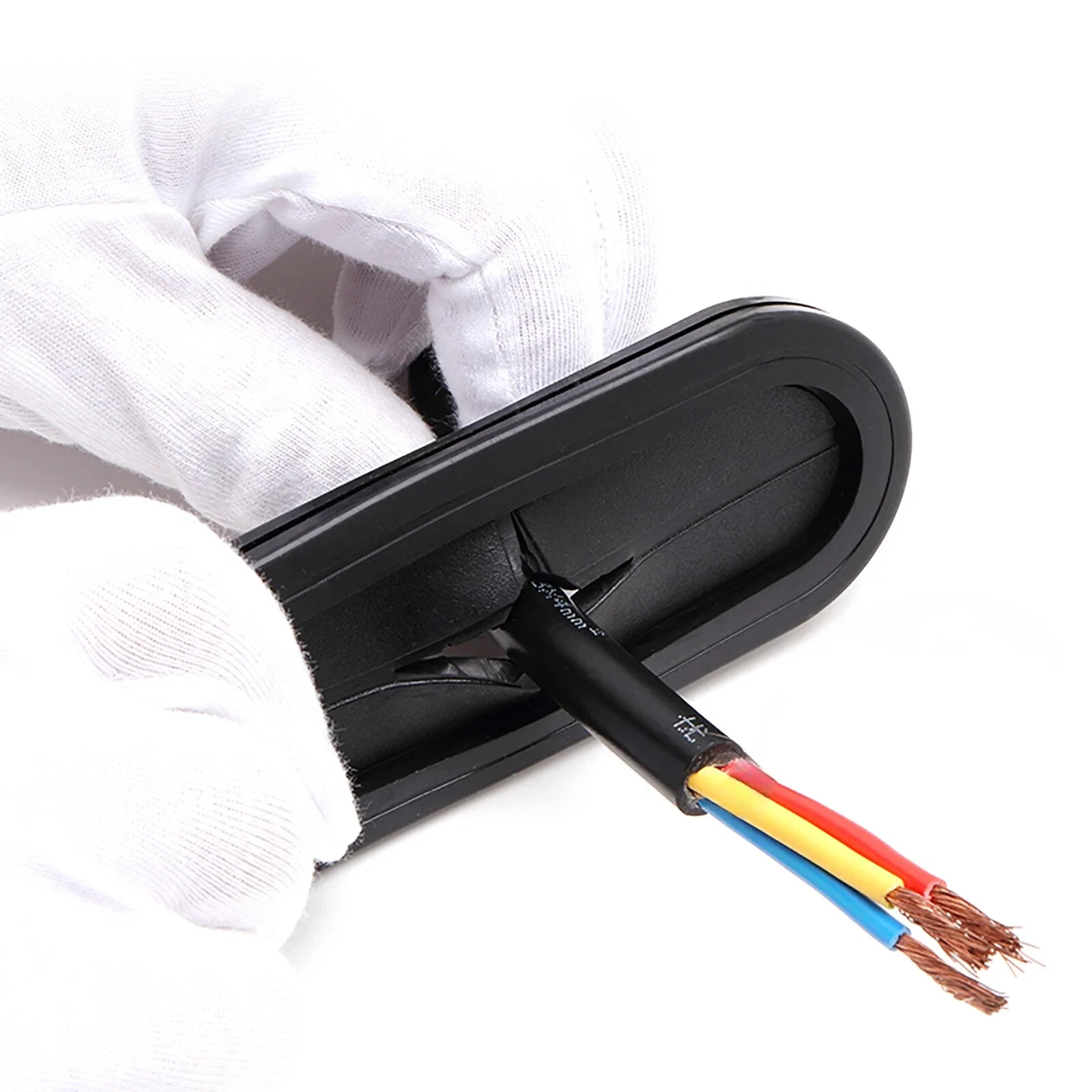 Oval Blanking Grommets Length 13~100mm Rubber Closed Blind Plug Bung Cable Wiring Protect Bushes