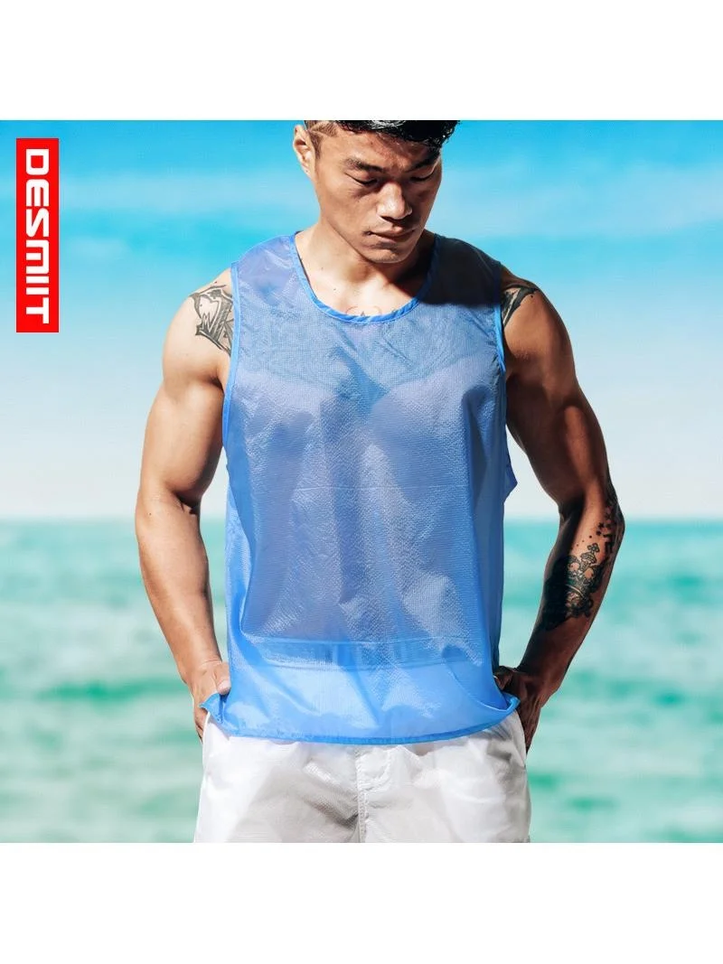 

Мужская модная свободная спортивная майка для пляжа, быстросохнущая, специальная широкая модель, молодежный тренд, весенняя коллекция