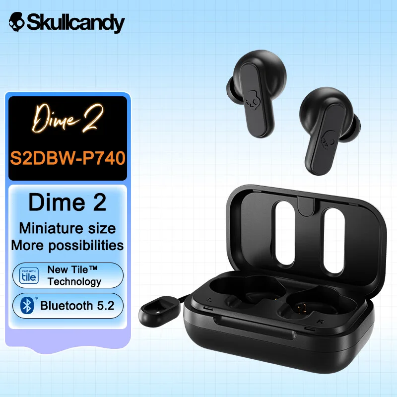 Auriculares inalámbricos Bluetooth originales Skullcandy S2DBW-P740, auriculares con gran capacidad de batería, auriculares impermeables para videojuegos y deportes