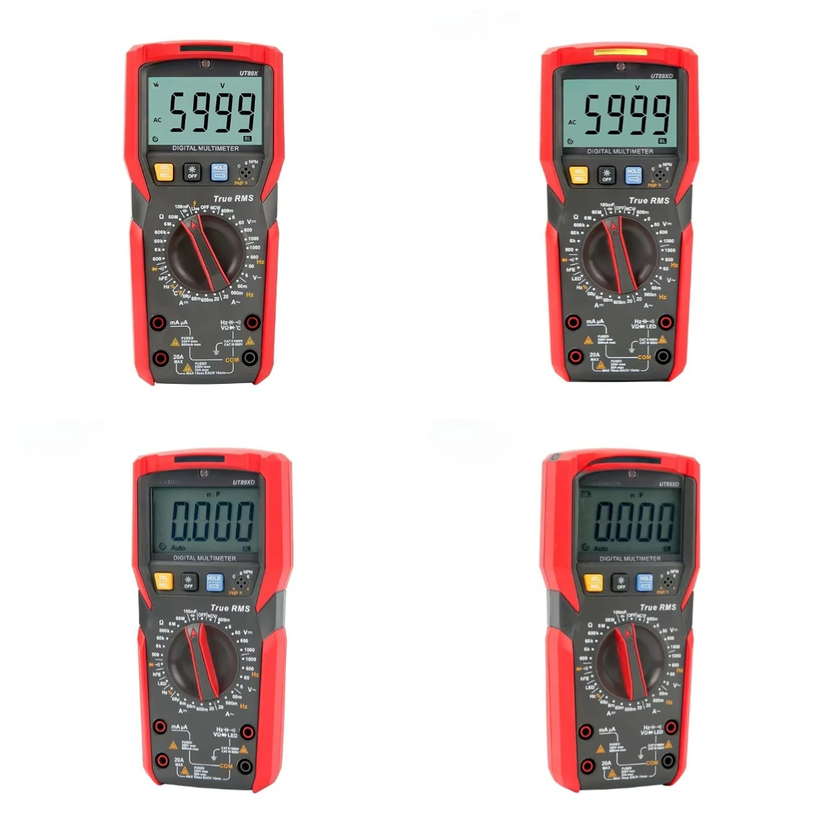 

Professional Digital Multimeter, True RMS NCV 20A, AC DC Voltmeter Capacitance Resistance Smart Tester