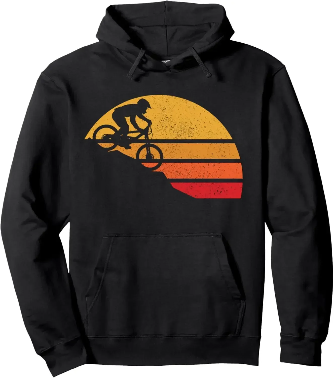 Mountain Bike Vintage MTB Downhill Biking Cycling Biker Gift Pullover Hoodie