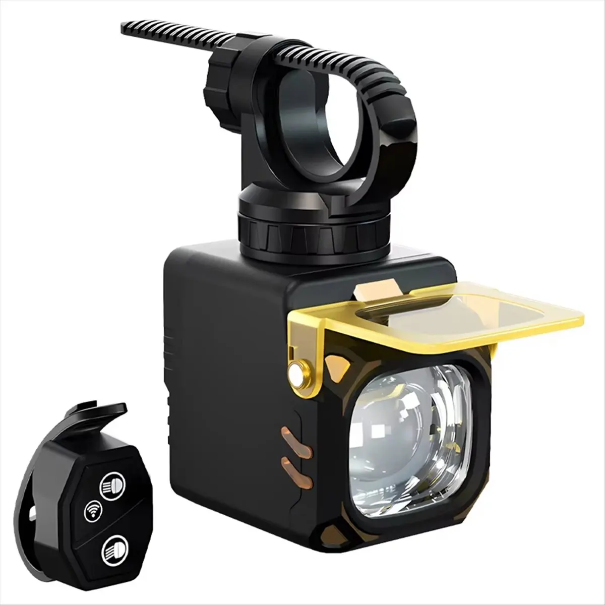 

Bicycle Light Ultra Bright Rechargeable Wireless Remote Control Bike Front Lamp for Night Riding Cycling Accessories [T34-2026]