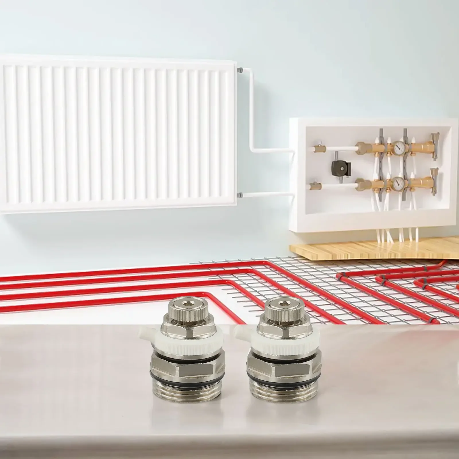 2Pack Automatic Bleed Valve 3/4 Inch Automatic Air Vent Valve Is Designed For Hassle-free Installation
