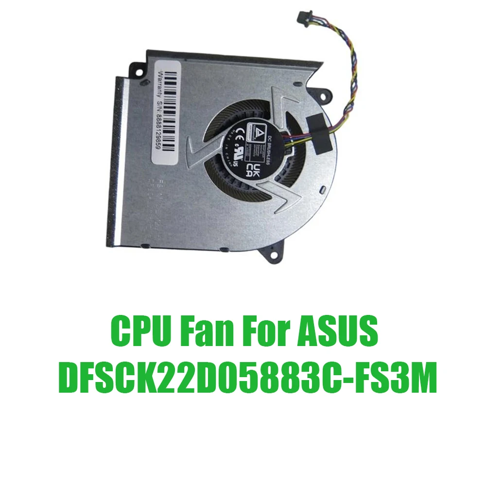 For ASUS DFSCK22D05883C-FS3M DC12V 1A Replacement Laptop CPU Fan