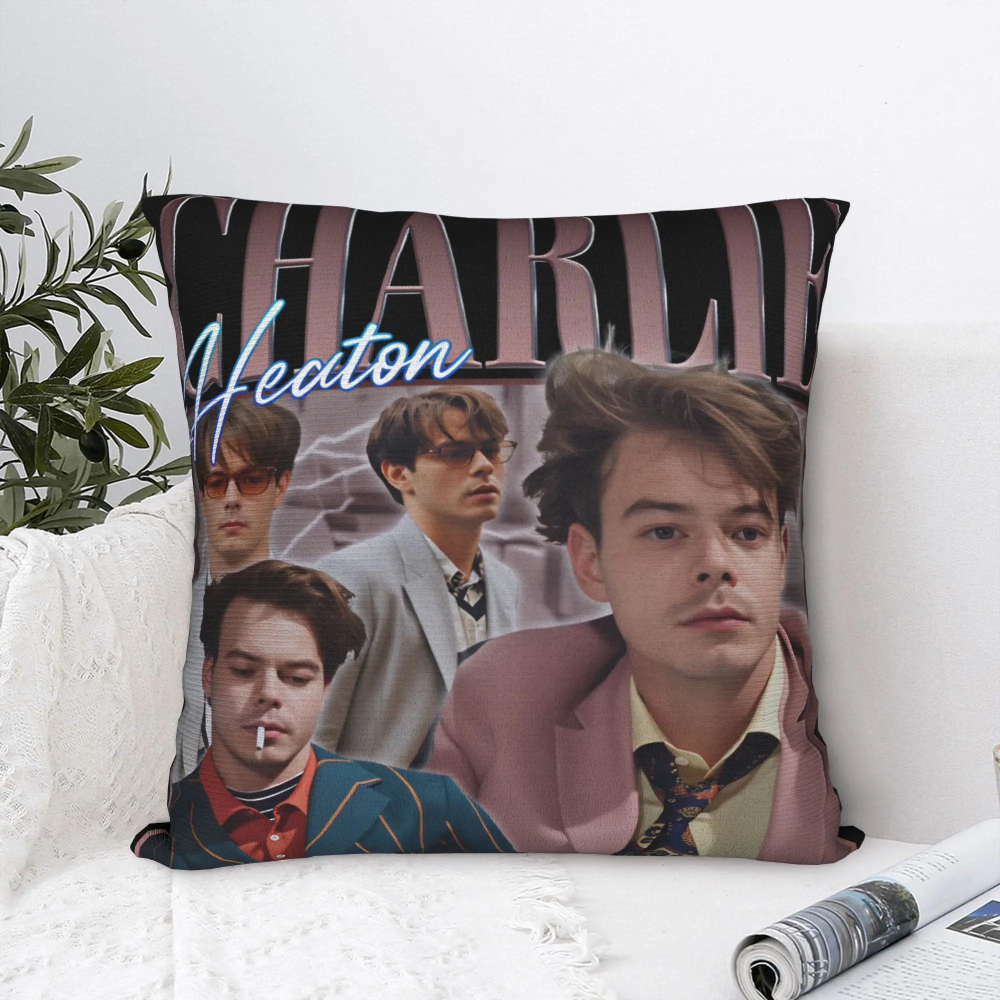 Charlie Heaton Pillow Cover  Design Cushion Cover Novelty Pillow Case For Sofa Couch Bed Living Room