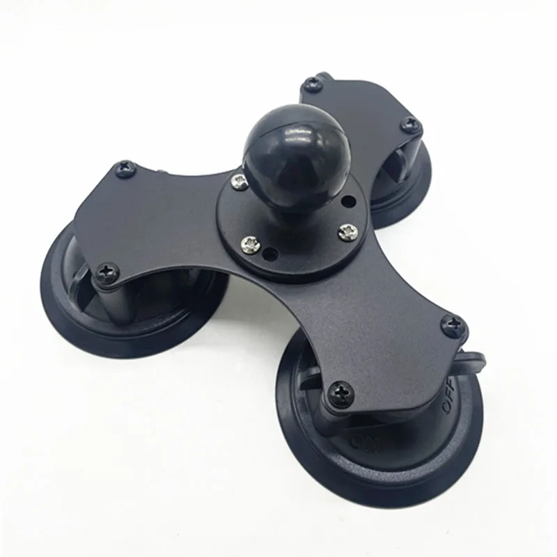 알루미늄 볼 헤드 베이스 마운트 더블 소켓 암, 오토바이 카메라 트럭 보트 요트용, 1.5 인치