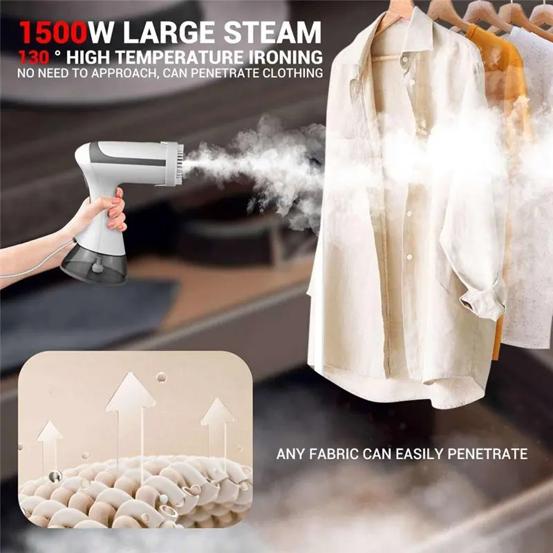 ABBZ-Portable Garment Steamer Hand-Holding Steam Cleaner For Clothes Ironing Machine For Cloth Hanging Steamer US Plug