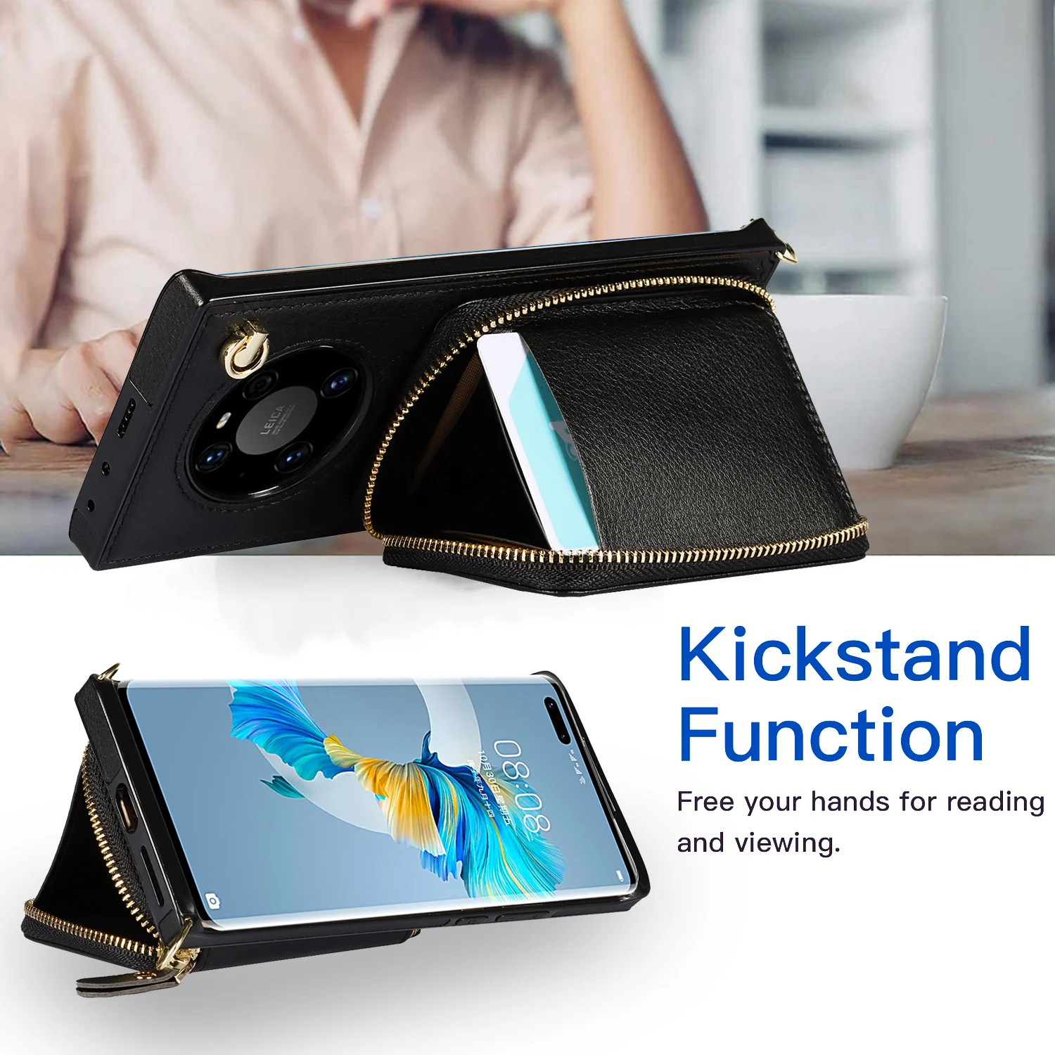 حافظة لهاتف هواوي P30 P40 Pro Plus Lite Mate 40 30 20 Pro Lite حقيبة ظهر فاخرة من نوع الهاتف المحمول