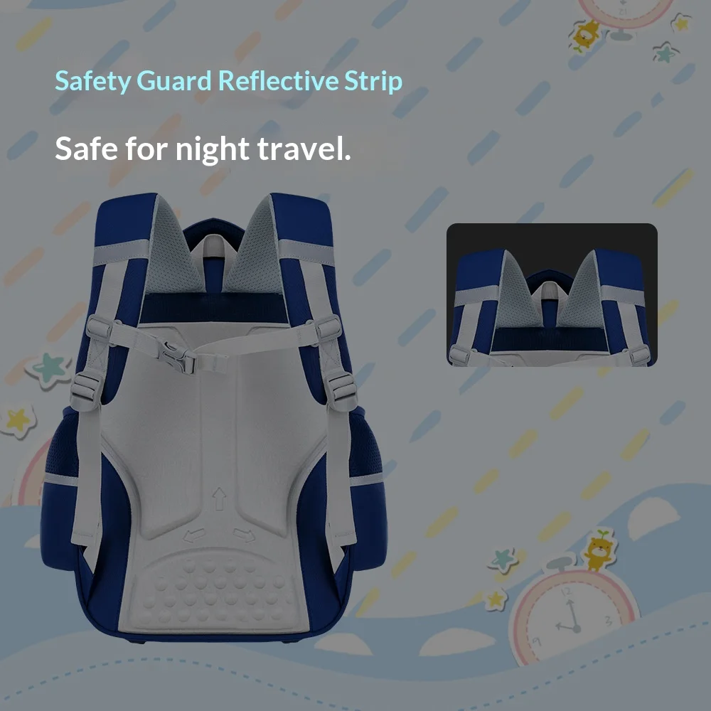 Large Capacity Elementary School Backpack Lightweight Design for Men And Women Spliced Material School Travel Bag