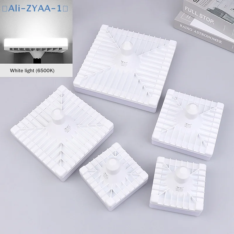 

【ZYAA-1】80W 60W 40W 30W 20W E27 Screw LED Bulb 220V-265V Square Lamp E27 LED Lamps Cold White Bulb Light For Home Lighting