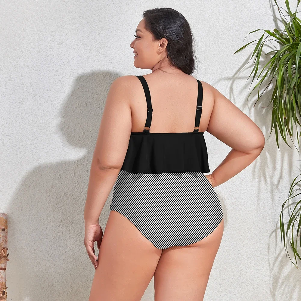 Bañador tankini grande para mujer, nuevo conjunto de bikini a la moda, traje de baño sexy, traje de baño gordito