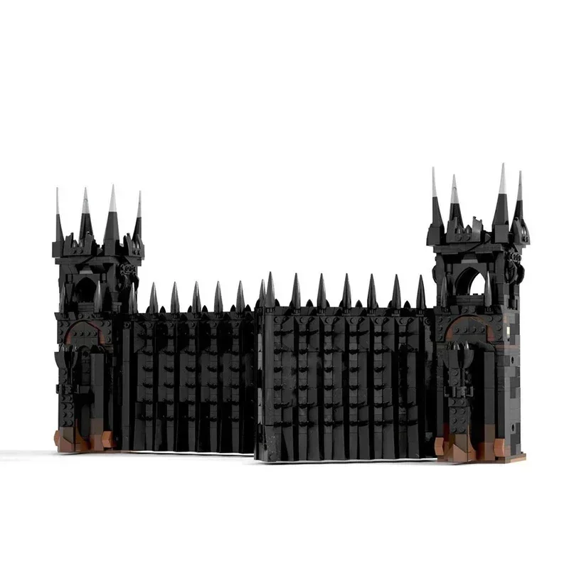 Popular Ring Movie Model MOC Building Bricks Dark Castle Wall Gate Modular Technology Gifts Holiday Assemble Children Toys Suit