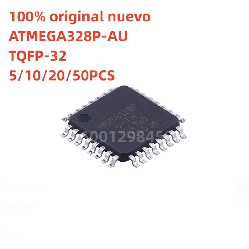 100% original nuevo 5 pcs - 50 pcs   ATMEGA328P-AU   MEGA328P  EGA328P-AU   IC MCU 8BIT 32KB FLASH 32TQFP