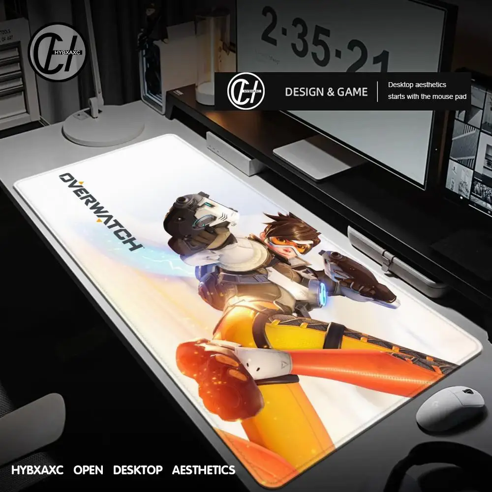 Overwatch ماوس الوسادة مكتب ماوس الوسادة لطيف HD لوحة مكتب تمديد الألعاب لوحة المفاتيح الحصير كبيرة 100x50 سنتيمتر XXL ألعاب ماوس