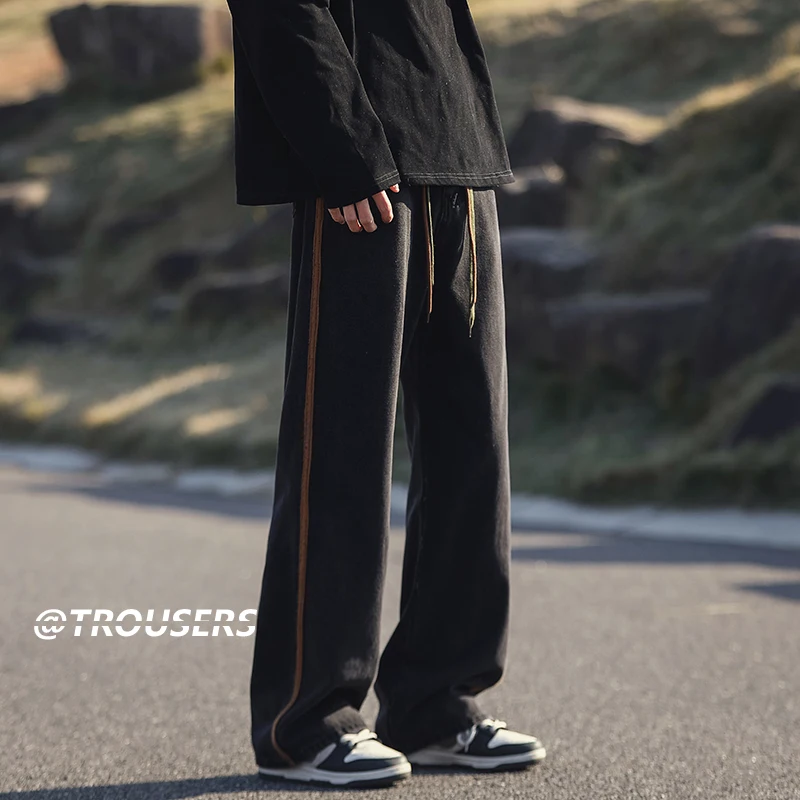 

Мужские джинсы Bla Slim Fit: весенне-осенние, тонкие, в американском ретро-стиле, модные, брендовые, крутые, широкие брюки, прямые джинсы-трубы