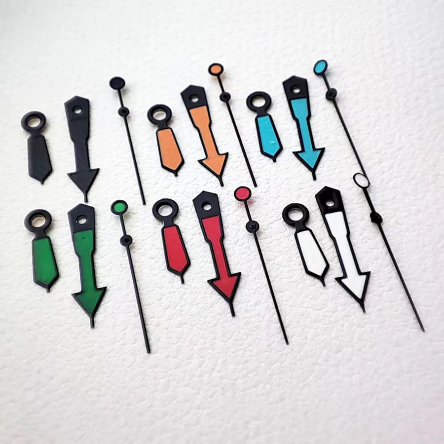 NH35 Hands Modified Watch Accessories Black Border Multi-Color Luminous Watch Hands Suitable For NH35 NH36 4R 7S Movement