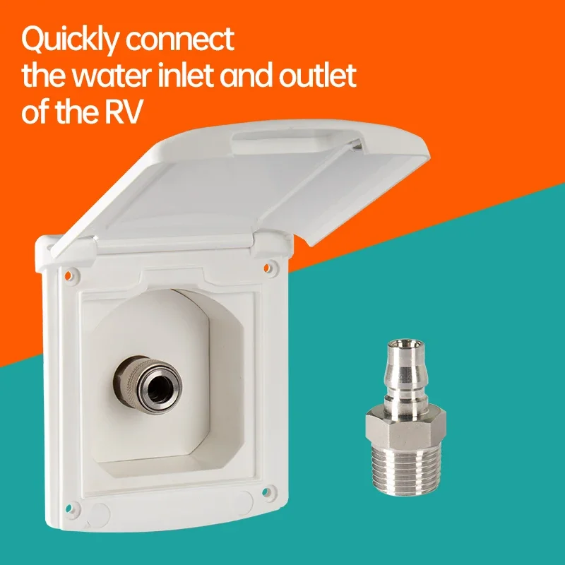 Gravity Fresh Water Fill Filter - Lockable & Durable for RV/Boat/Camper/Trailer/Caravan