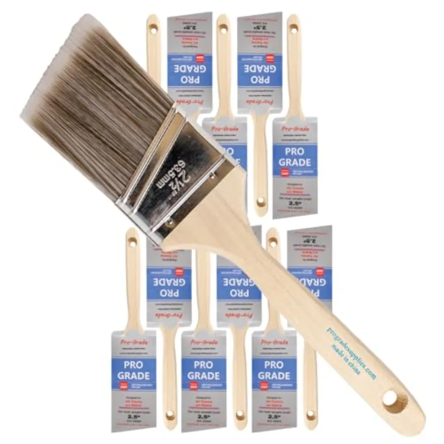 

Paint Brushes - 12Ea 2.5" Angle Brushes