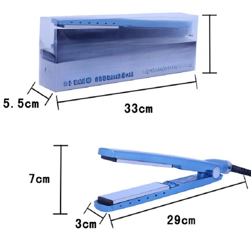 Straight hair curly hair dual-purpose portable small splint quick heating curling iron hair straightener