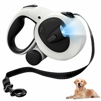 5M Automatic Retractable Pet Leash With Led Light Reflective Night Walking Lead Rope For Small Large Dogs Up to 50KG