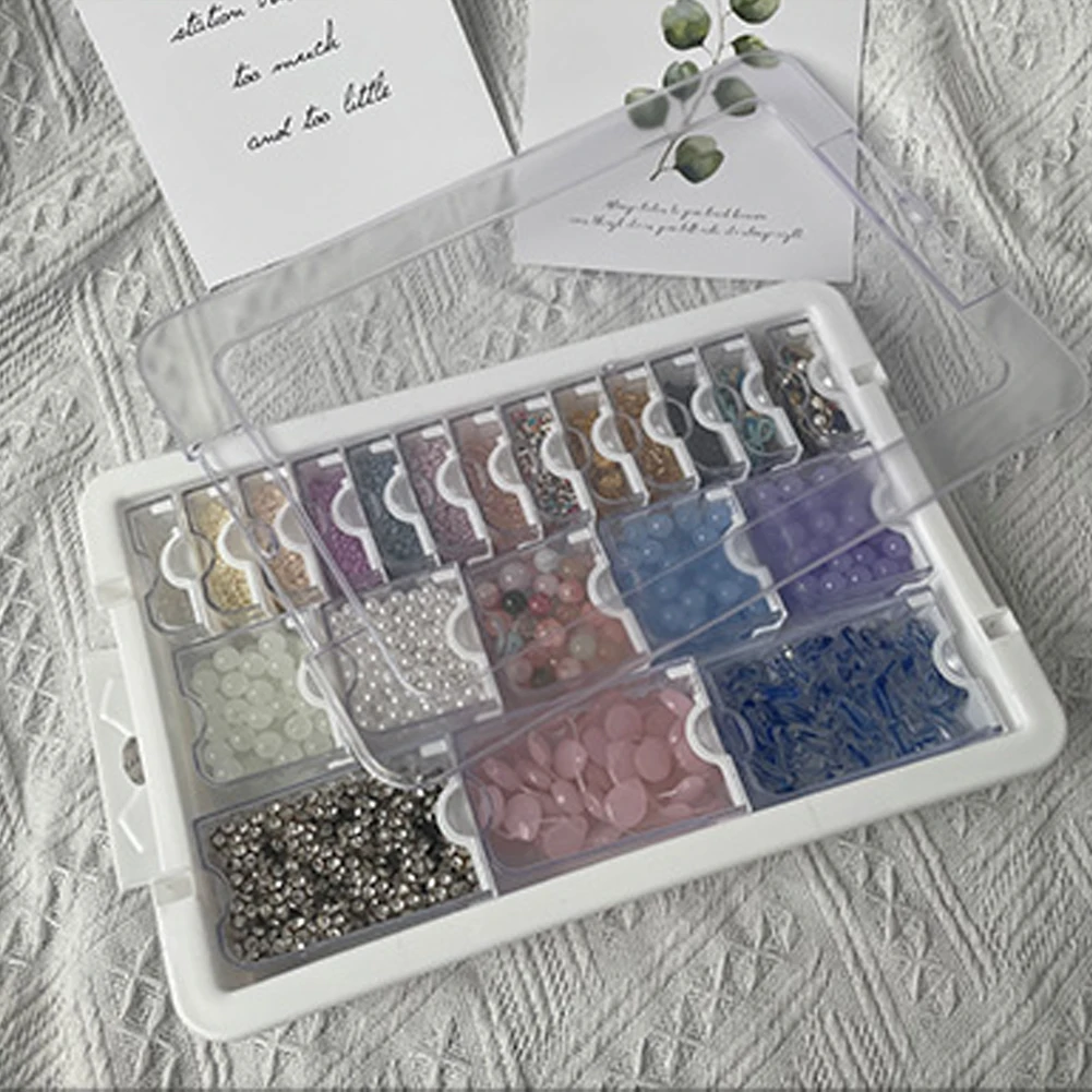 

9/15/21/24/26/39 Grids Diamond Painting Bead Storage Containers Clear Diamond Painting Accessories Box for Diamond Dots Storage