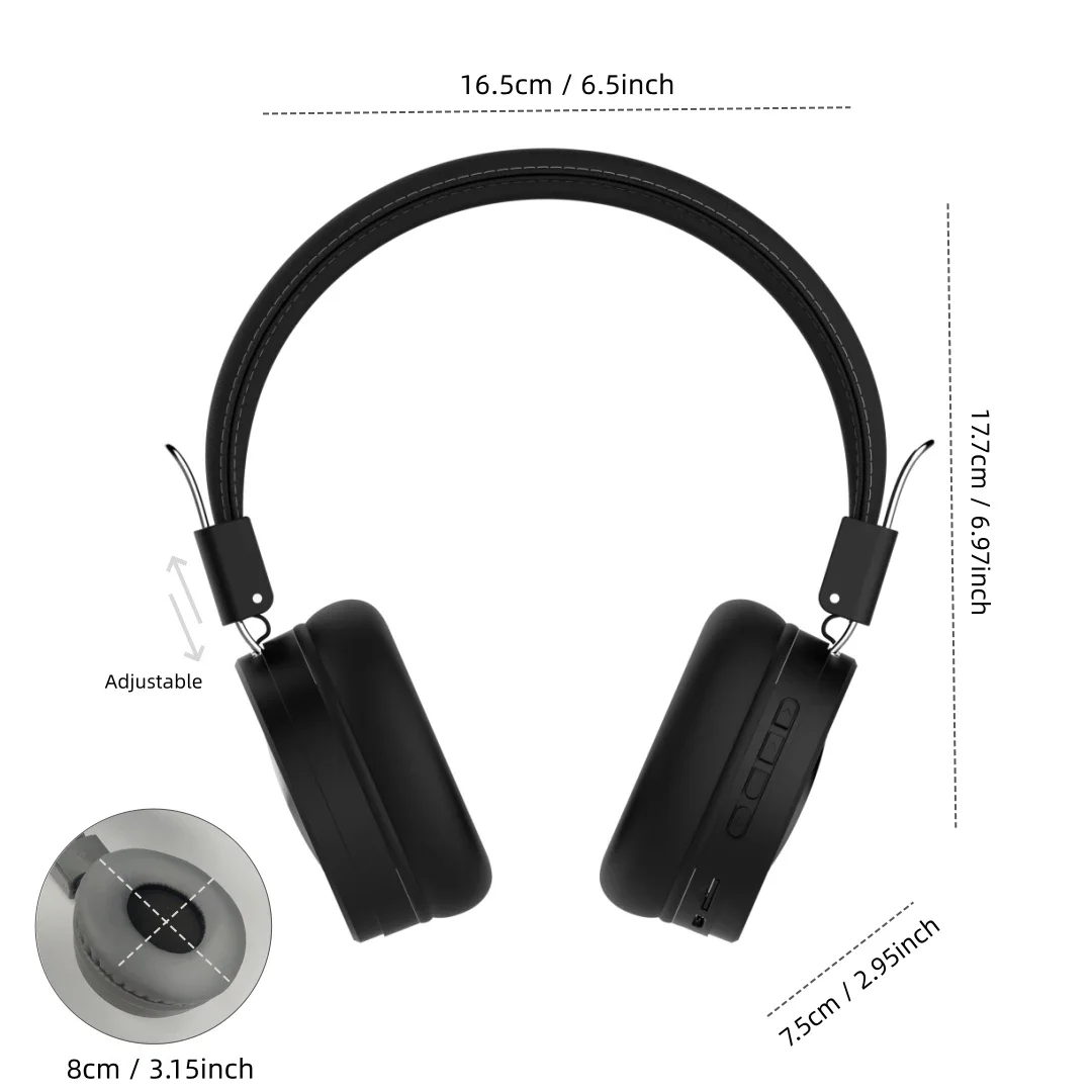 سماعة رأس SODO 1002 لاسلكية متوافقة مع البلوتوث 5.1 سماعة رأس ستيريو سلكية سماعات رأس لاسلكية قابلة للطي مع ميكروفون يدعم TF