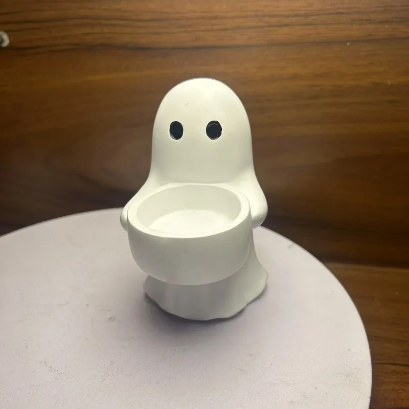 Middle finger Cute Ghost Halloween Middle finger Ghost Resin Craft Ornament
