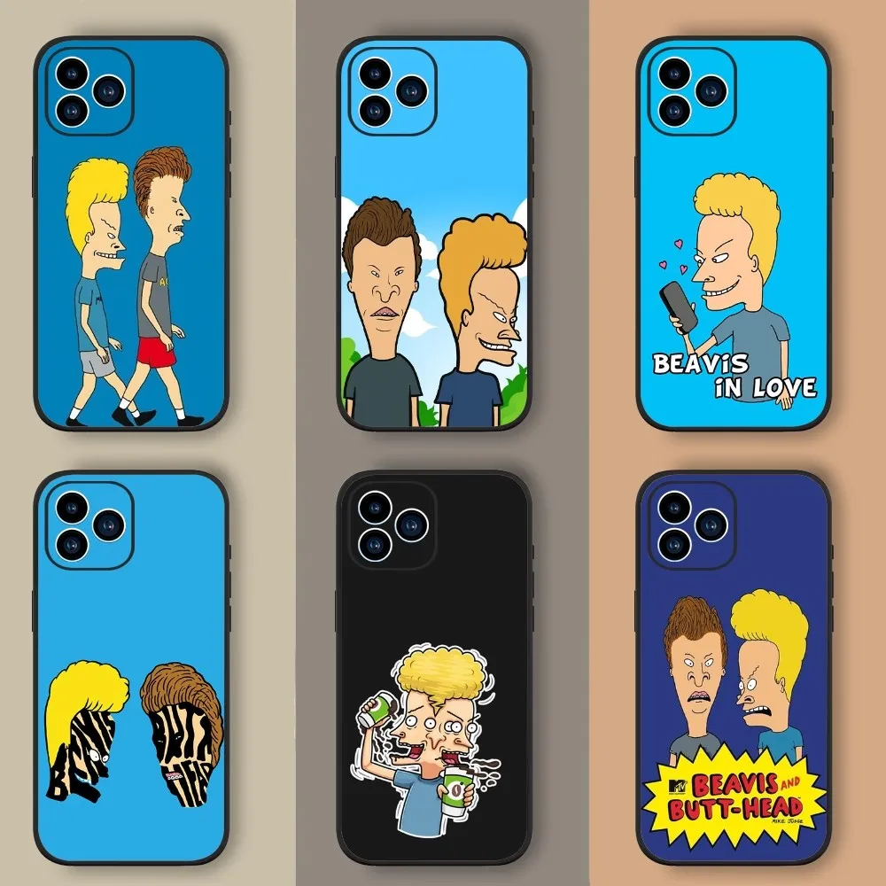 Beavis And Butthead  Phone Case For iPhone Mini 11 12 13 14 15 Pro XS Max X Plus SE XR Shell