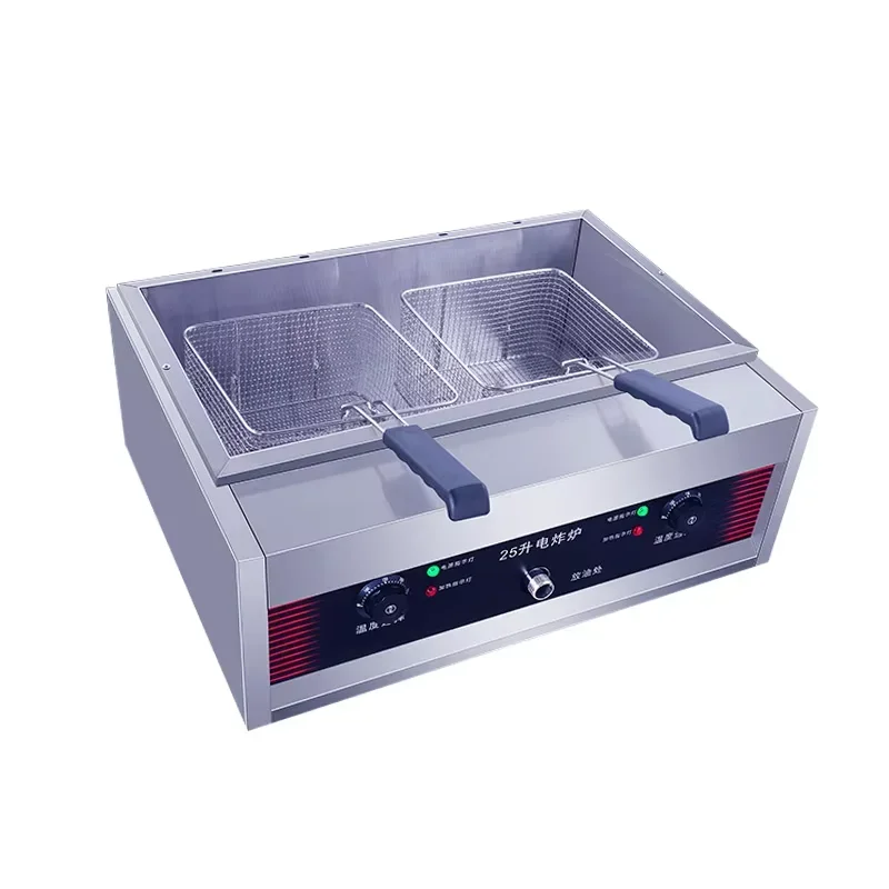 # ForHigh Quality 25L Commercial Computer Control 2 Tanks Deep Fryers Machine For Restaurant