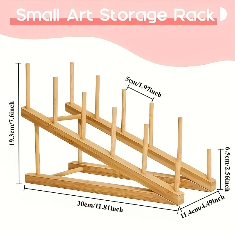 Art Drying Rack Art Storage Rack for Classroom 5 Layers Paint Display Rack Wood Storage Stand for Canvas, Art Storage Organizer