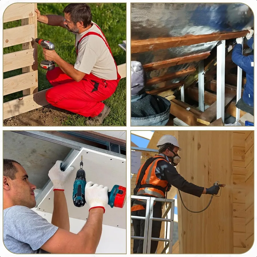 5 Lbs 184 Pcs 14 x 23 4 Self Tapping Trailer Deck Screws Wood to Metal Reamer Screw Self Drilling with Wings Star Head for Trai