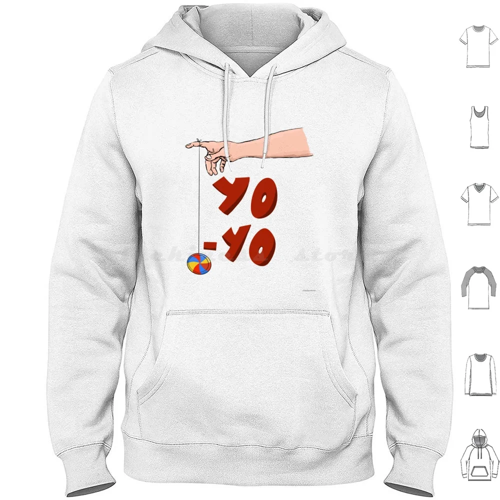 God Yo-Yo Too Hoodies Long Sleeve Michelangelo Yo Yo Fun Sketch Doodle Case Cool Hobby