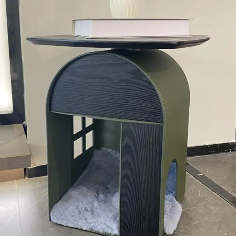 Small apartment sofa corner, simple mini coffee table bedside table