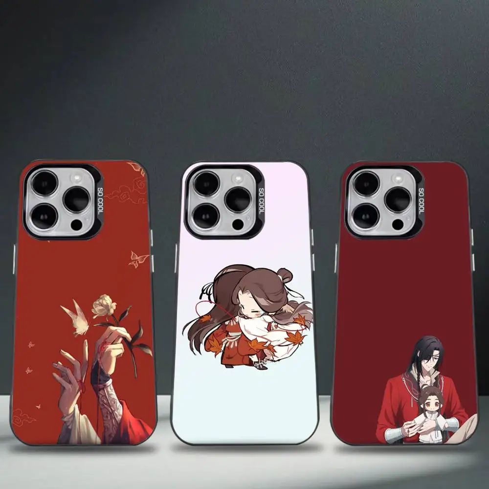 

Heaven Official Blessing Anime Phone Case For iPhone 16,15,14,13,12,11,8,7,Pro,Max,Plus,Mini,XS,SE Anti Fall Black Matte Hard