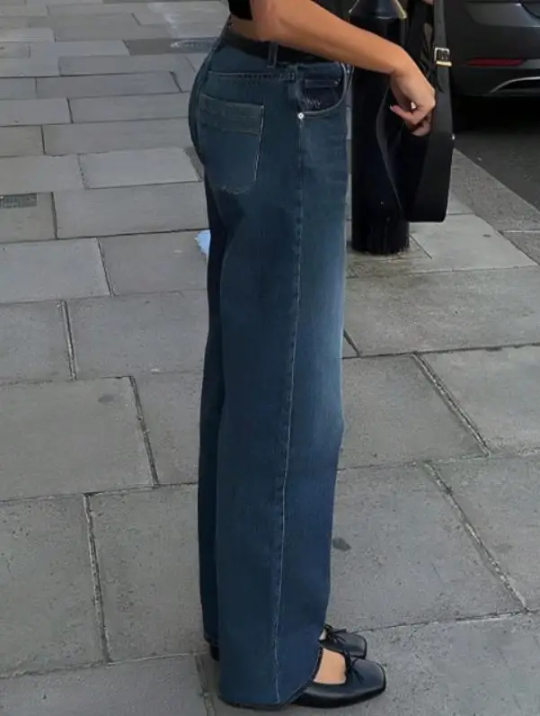 Autumn Retro Style Women's Low Waist Sexy Simple Denim Pants Female Daily Clothing New Fashion Women Casual Vintage Jeans