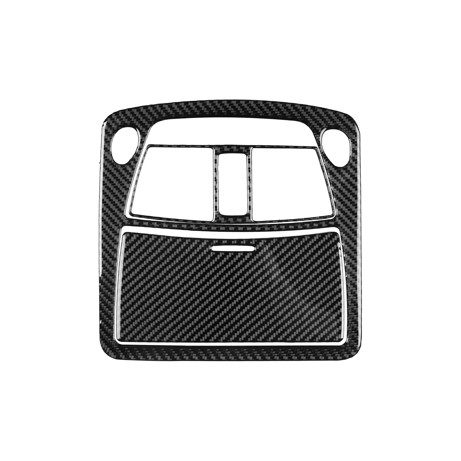 Real Soft Carbon Fiber For Infiniti Q50  2014–2020 Car Reading Light Panel Trim Customizable Car Sticker Interior Accessories