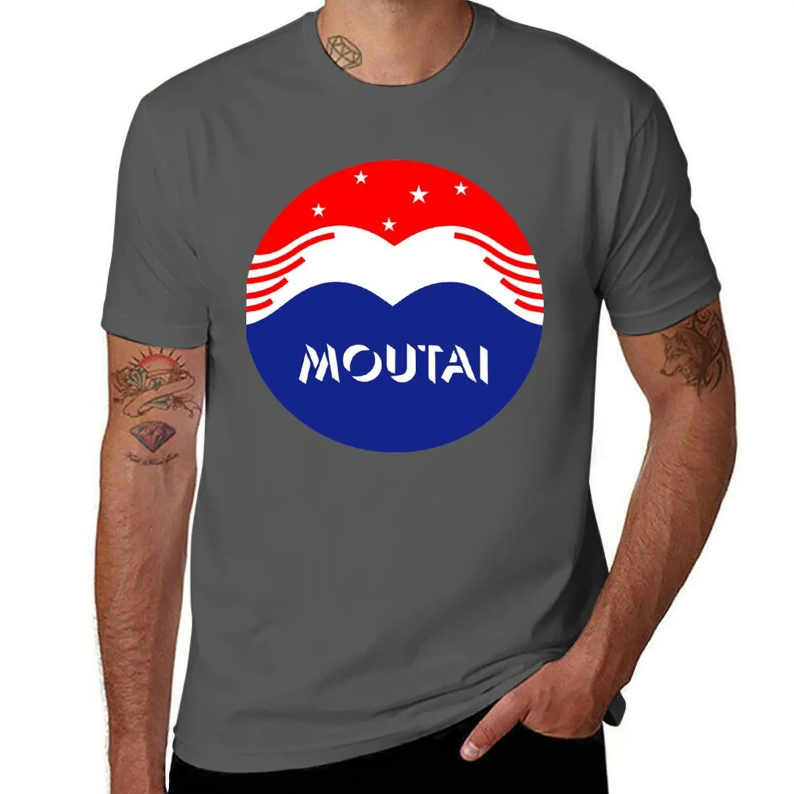 

Moutai For Fans T-Shirt Soft Stretch Short Sleeve Top