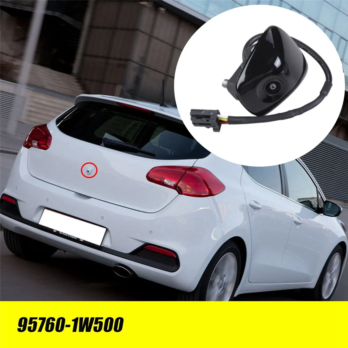 

X-T PCD Car Backup Rear View Camera Reverse 95760-1W500 for Kia Rio Sedan 2011-2014 Parking Assist Camera 95760-A2000