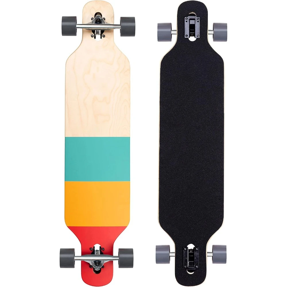 

Long Board Skateboard, A Complete Set of Canadian Maple Cruisers, Suitable for Commuting, Cruising, Carving, and Downhill Riding