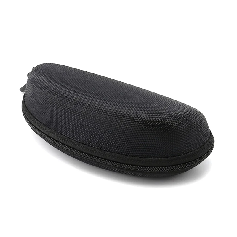 Unisex Portable Zipper Sunglasses Case Box Vintage Black Hard Shell Eyeglasses Protector Eyeglasses Accessories