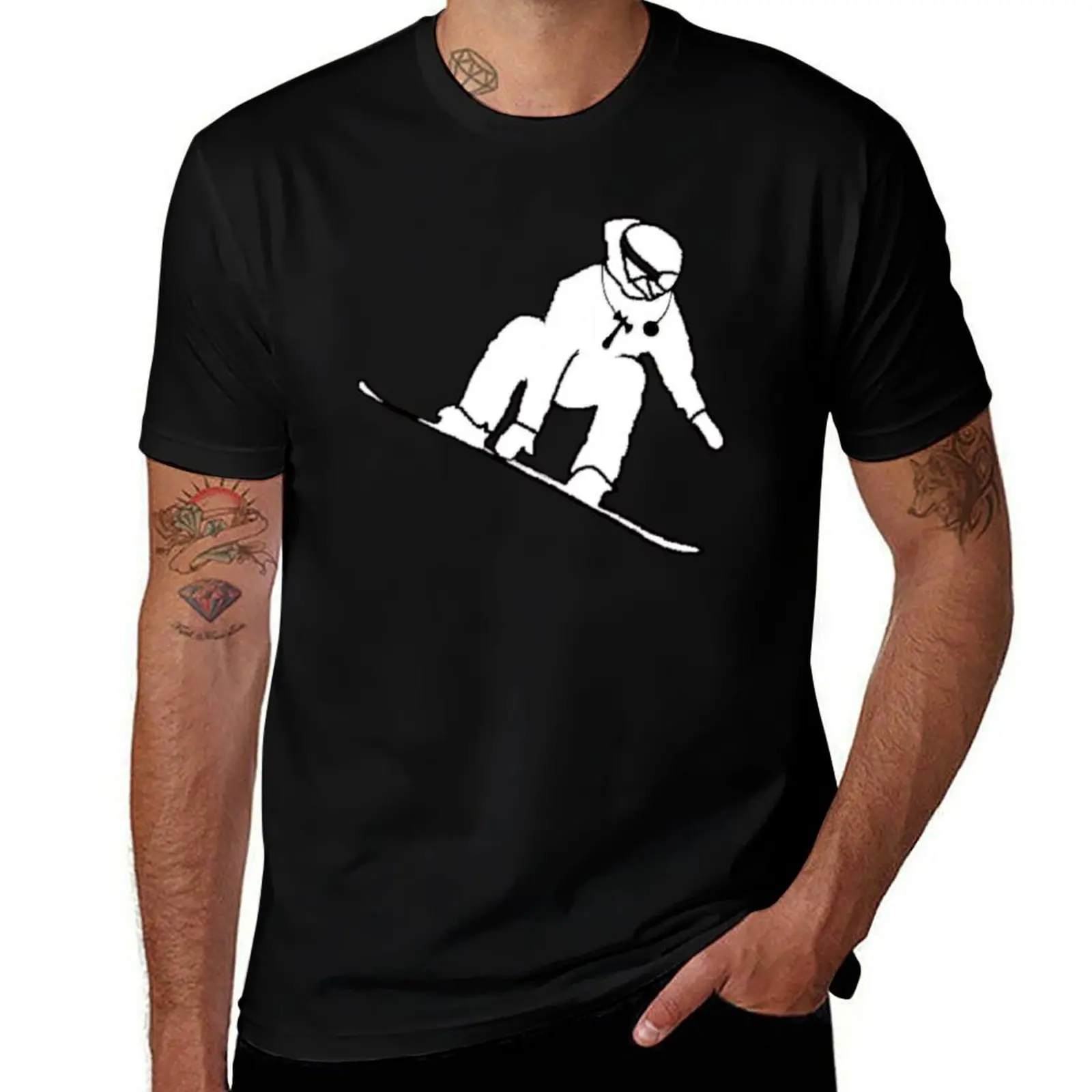 Футболка Kendama Snowboarder, мужские футболки с рисунком, футболки для мужчин, хлопковая футболка, дизайнерская футболка для мужчин