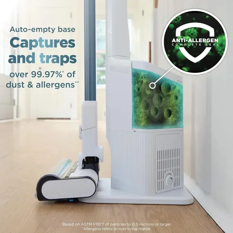 DD2Shark 깨끗한 빈 무선 스틱 자동 비우기 시스템, HEPA 필터, BU3523을 갖춘 경량 무선 진공 청소기