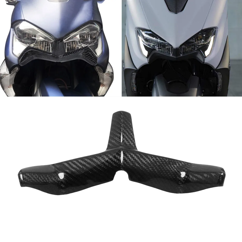 

Motorcycle Front Fairing Aerodynamic Wing Cover Spoiler Guard Real Carbon Fiber For YAMAHA TMAX530 2017-2019 tmax560 2020-2021