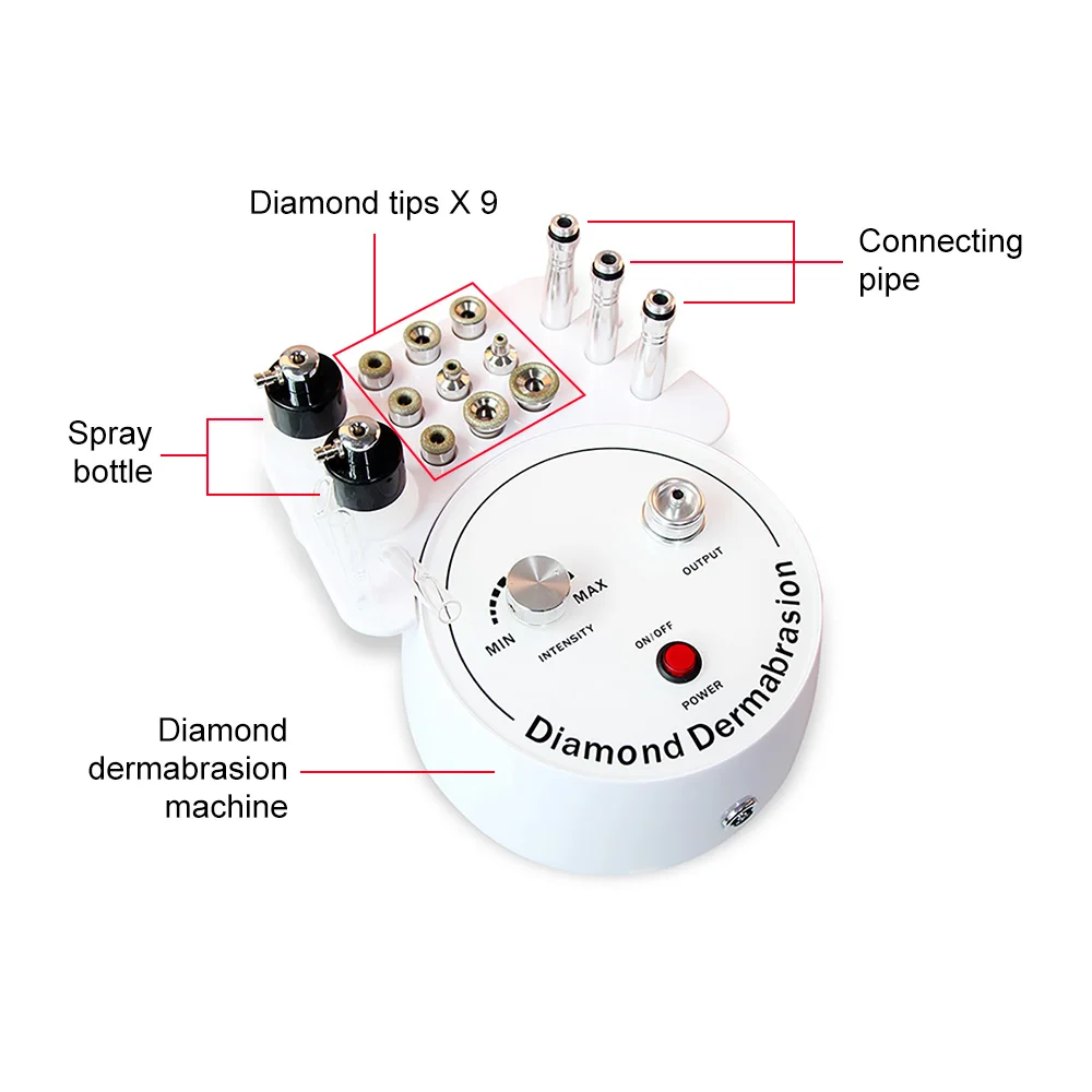 Diamond Microdermabrasion Dermabrasion Machine Water Spray Exfoliation Beauty Machine Facial Moisten Anti Wrinkle Face Peeling