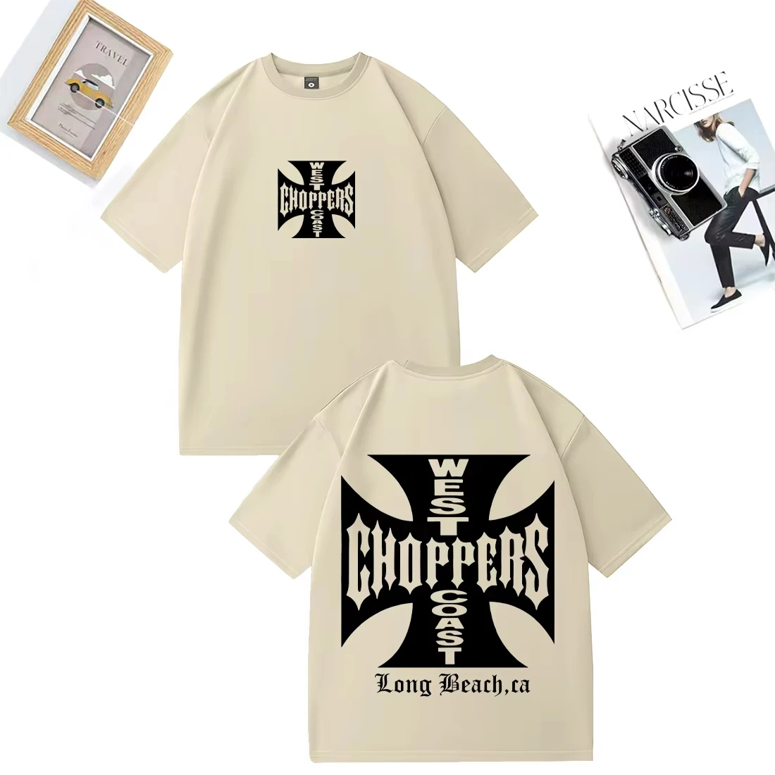 Paul Walker Shirt West Coast Choppers men T-shirt Women vintage Loose tops Cotton short sleeve Hip Hop streetwear Unisex Tshirts