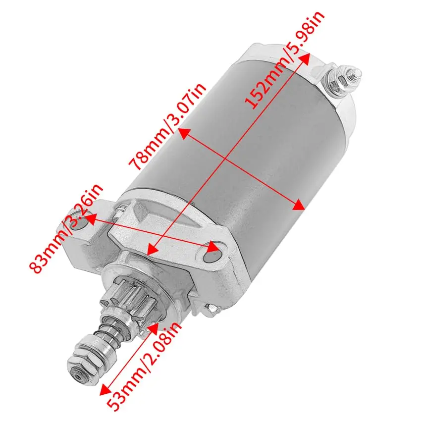 Starter for Mercury Outboard 30HP & 40 HP Replace Number :50-854636, 50854636T, 50-859170-1, 50-859170T, 50-884045T, 50-888160T