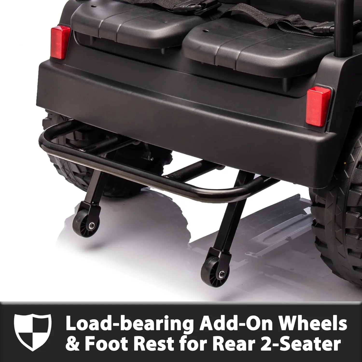 24V Ride On Car with Remote Control 4 Seater Golf Cart 4x4 Electric Ride On Toys for Big Kids Boys Girls, Plastic Roof, EVA Tire