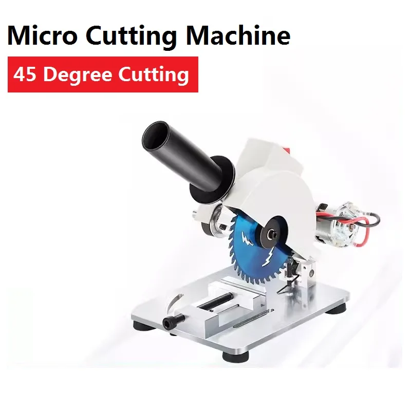 Mini máquina cortadora de aluminio de escritorio duradera de acero inoxidable, herramienta de corte portátil de alta precisión, 12V, 24V CC