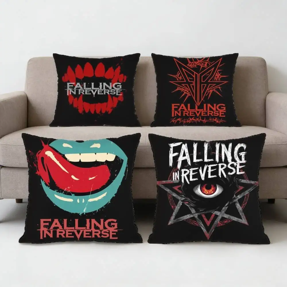 Band F-Falling In R-Reverse Pillow Case Sofa Living Room Bedroom Headboard Backrest Cushion Square Cushion Nap Time