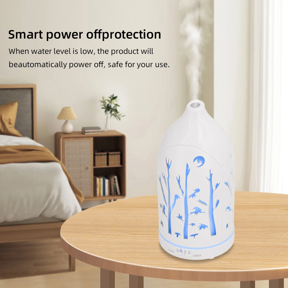7 Color LED Aromatherapy Diffuser  Soothing Essential Oil Diffuser with Auto Shut Off, Ultra Quiet Design, 3 Oils Perfect for Ho